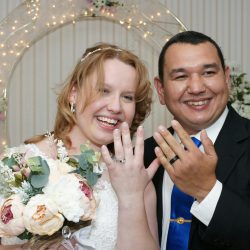Happy Couple Palm Springs Wedding Chapel